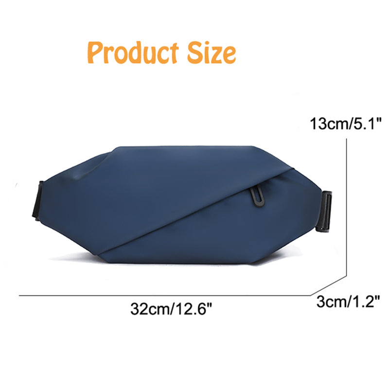 Men Women Multi Pockets Waist Belt Bag, Waterproof Zipper Running Bags, Hiking Camping Phone Earphone Storage Pack
