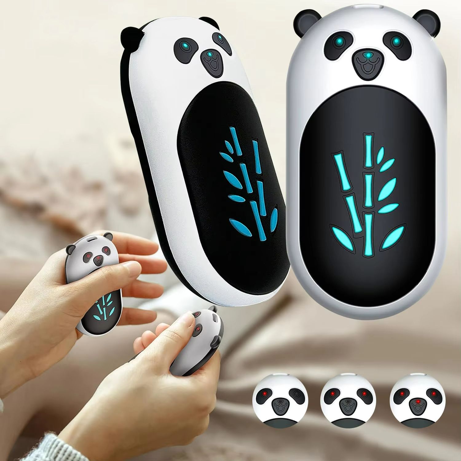 Portable 2-in-1 Hand Warmer – Double-Sided Rechargeable Pocket Heater for Winter