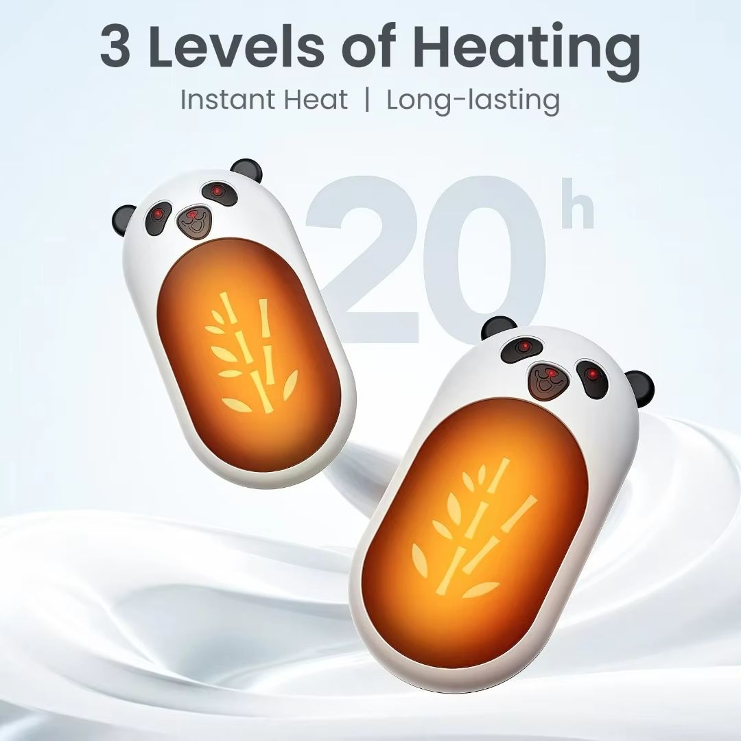 Portable 2in1 Hand Warmer  DoubleSided Rechargeable Pocket Heater For Winter 1