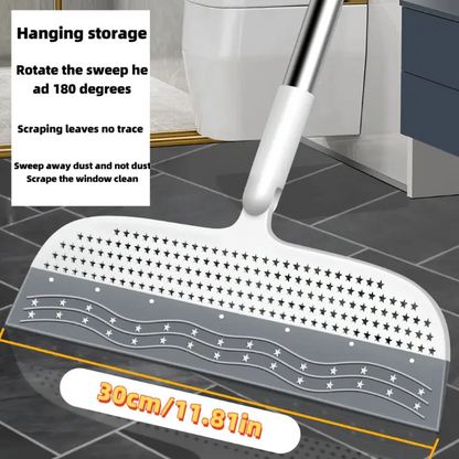 Magic Broom for Hair and Dust, Detachable Head Cleaner for Bathrooms, Kitchens & Living Rooms