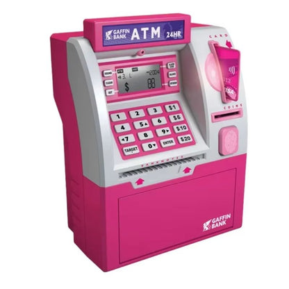 Kids ATM Piggy Bank  Electronic Password Saving Box With Swipe Card 6