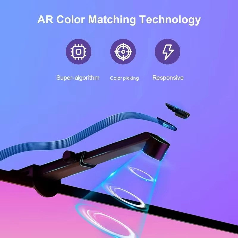 RGBIC LED TV Backlight Strip With AR Color Gamut Sensor, Smart Screen Sync & App Control, Immersive Gaming Room Mood