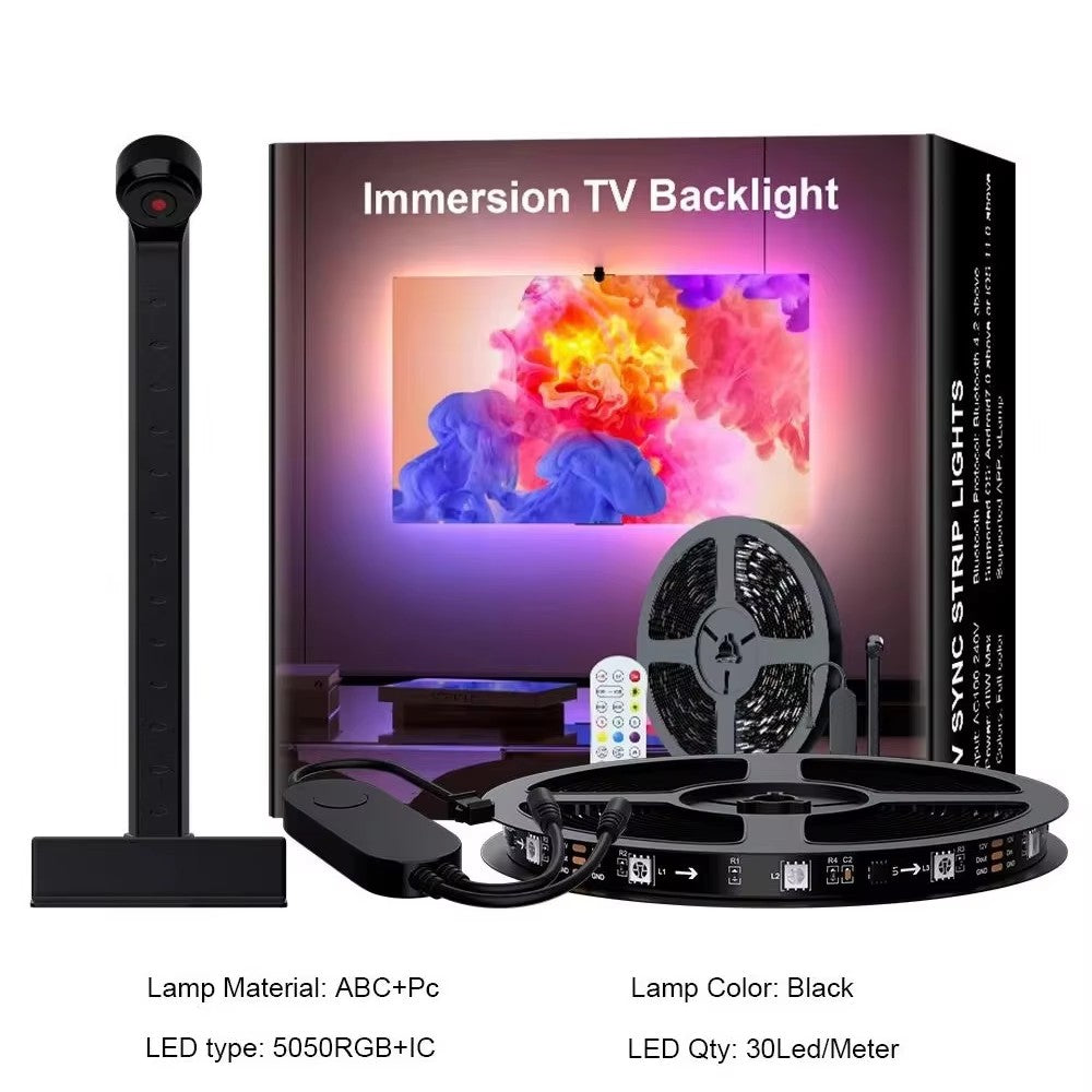 RGBIC LED TV Backlight Strip With AR Color Gamut Sensor, Smart Screen Sync & App Control, Immersive Gaming Room Mood