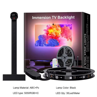 RGBIC LED TV Backlight Strip With AR Color Gamut Sensor, Smart Screen Sync & App Control, Immersive Gaming Room Mood