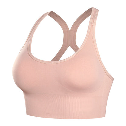 Breathable Wirefree Padded Push Up Sports Top, Solid Color Sexy Fashion Sports Bras, Gym Yoga Workout Bra Sports Bra Top