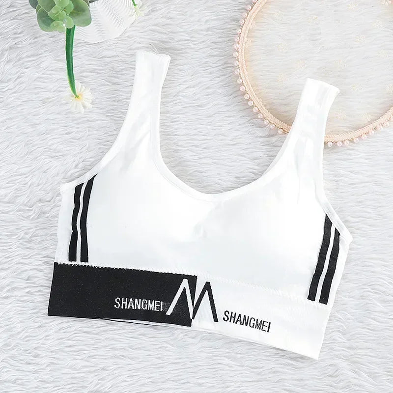 Women Comfortable Seamless Large U Sports Bra, Summer Yoga Gym Running Crop Top, Push Up Sport Bra Top New