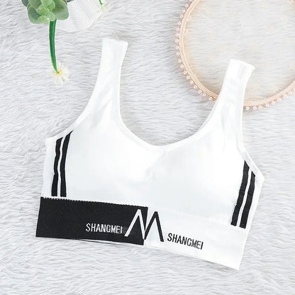 Women Comfortable Seamless Large U Sports Bra, Summer Yoga Gym Running Crop Top, Push Up Sport Bra Top New