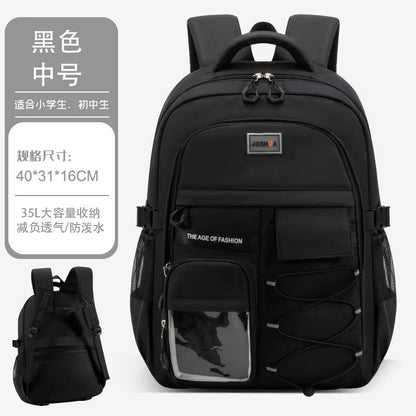 Lightweight School Backpack For Kids  Large Capacity Bag For Boys  Girls Grades 39 7