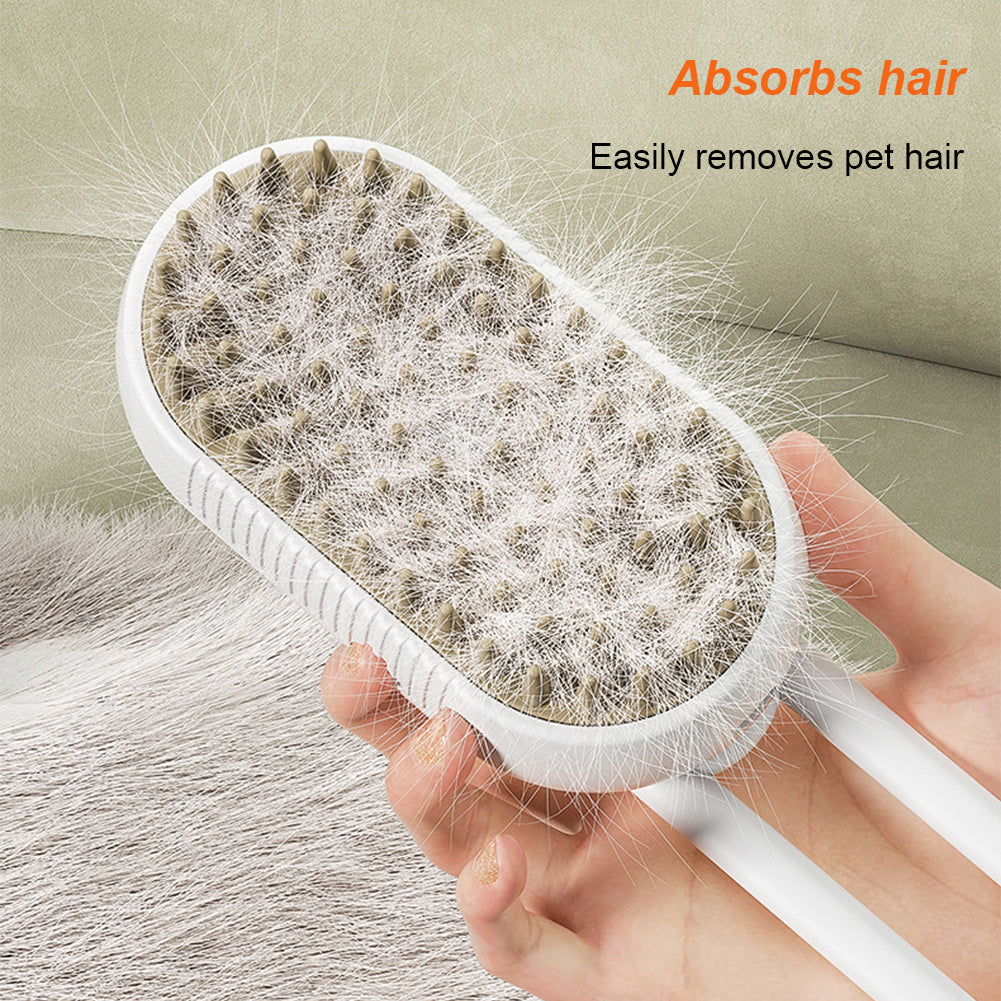 Cat Steam Brush & Steamy Dog Brush, Electric Spray Hair Brush USB Rechargeable Pet Grooming & Massage Comb