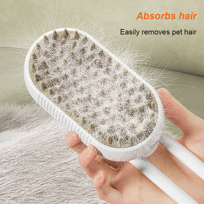Cat Steam Brush & Steamy Dog Brush, Electric Spray Hair Brush USB Rechargeable Pet Grooming & Massage Comb