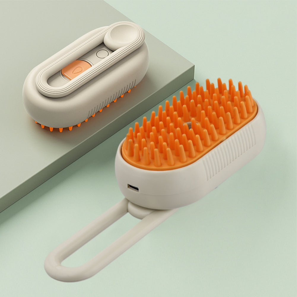 Cat Steam Brush & Steamy Dog Brush, Electric Spray Hair Brush USB Rechargeable Pet Grooming & Massage Comb
