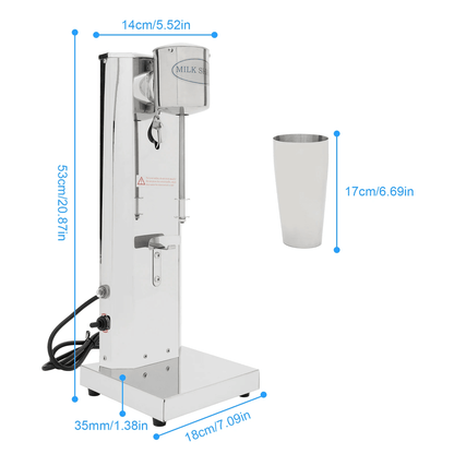 Commercial Milkshake Machine Stainless Steel Drink Mixer 650ml 3