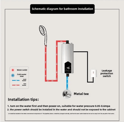 Instant Electric Water Heater Portable Hot Water Heating Unit 3