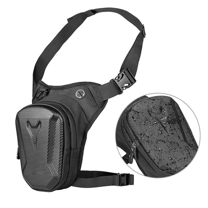 Motorcycle Leg Side Bag EVA Hard Shell, Outdoor Motorbike Waist Bag & Mobile Phone Purse, Durable Hip Bum Pack for Bike