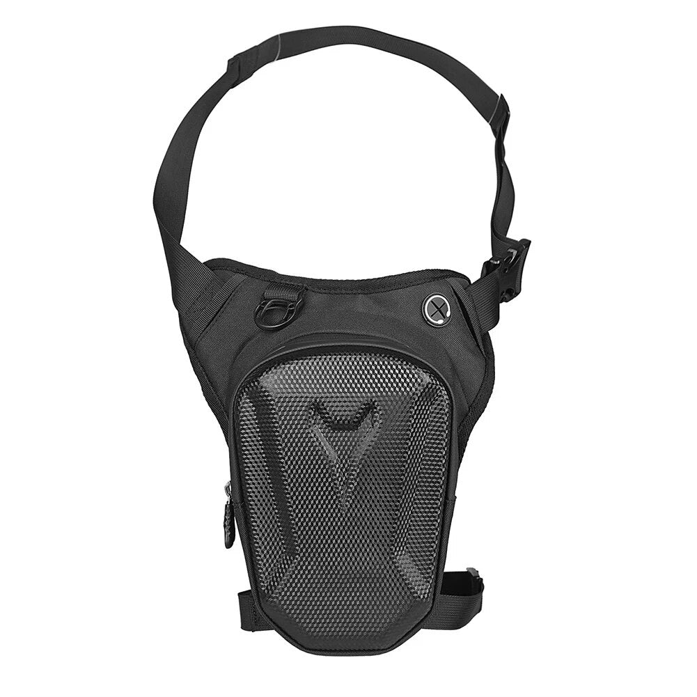 Motorcycle Leg Side Bag EVA Hard Shell, Outdoor Motorbike Waist Bag & Mobile Phone Purse, Durable Hip Bum Pack for Bike