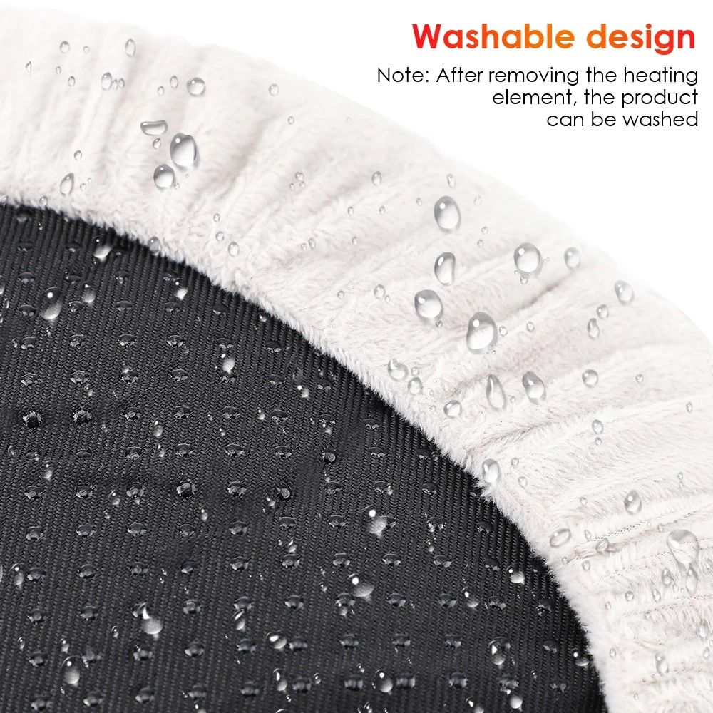 USB Winter Electric Foot Heating Pad Soft Plush Under Desk Warmer Mat 3