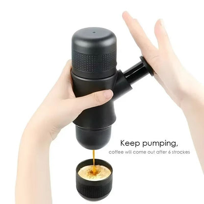 Portable Mini Espresso Maker – Handheld Coffee Machine for Travel, Office & Home