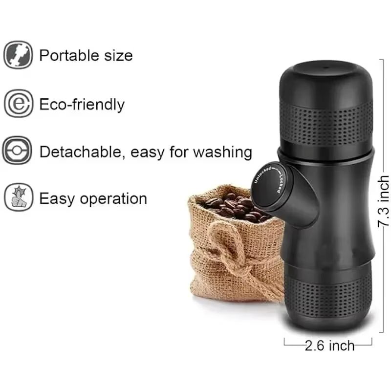 Portable Mini Espresso Maker  Handheld Coffee Machine For Travel Office  Home 2