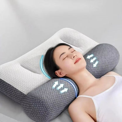 Orthopedic Cervical Pillow – Zoned Support Sleep Aid with Soy Fiber Core