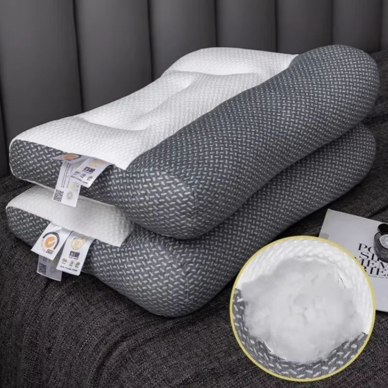 Orthopedic Cervical Pillow  Zoned Support Sleep Aid With Soy Fiber Core 2
