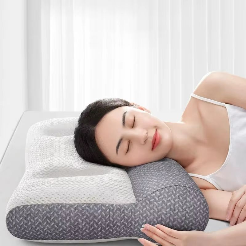 Orthopedic Cervical Pillow  Zoned Support Sleep Aid With Soy Fiber Core 5