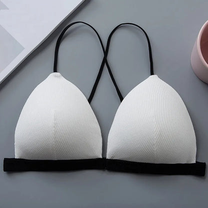 Front Closure Bra Sexy Lingerie Deep V Bralette, Seamless Push Up Bras for Women, Soft Brassiere Underwear