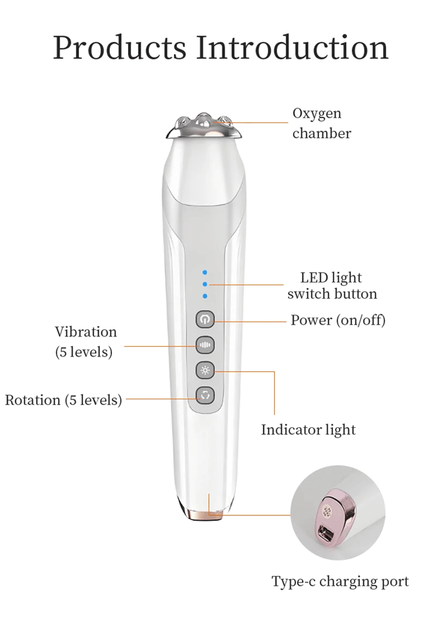CO2 Oxygen Facial Machine Portable Skin Care Device With Bubble Pen 2