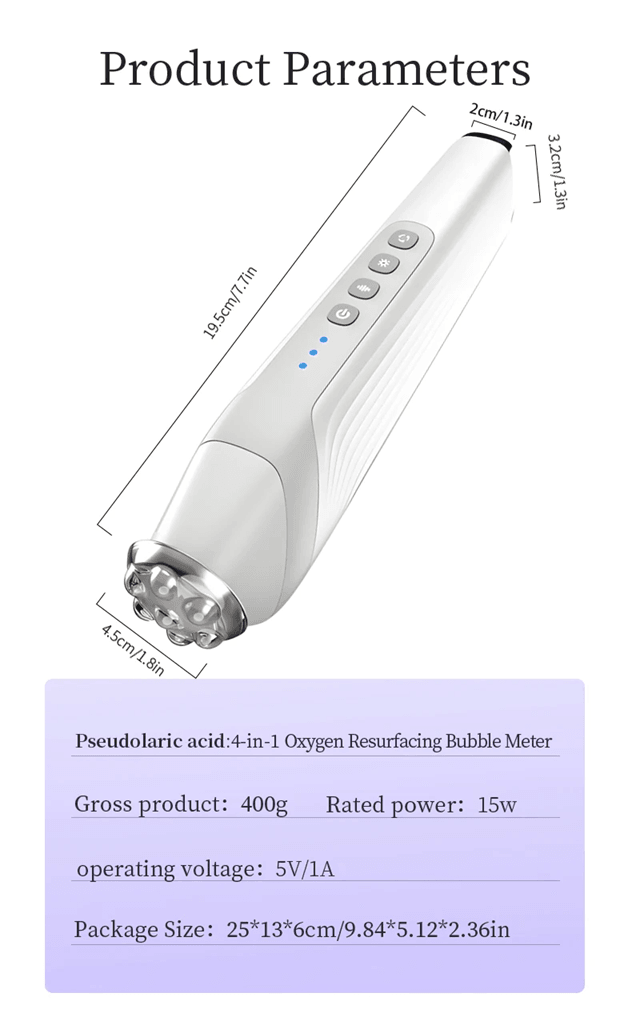 CO2 Oxygen Facial Machine Portable Skin Care Device With Bubble Pen 3