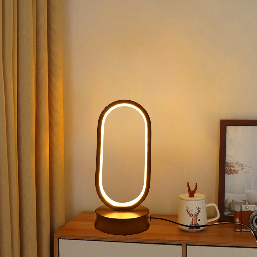 Modern LED U-Shaped Bedside Lamp, Bedroom, Living Room & Study Decorative Night Lighting for Family & Home