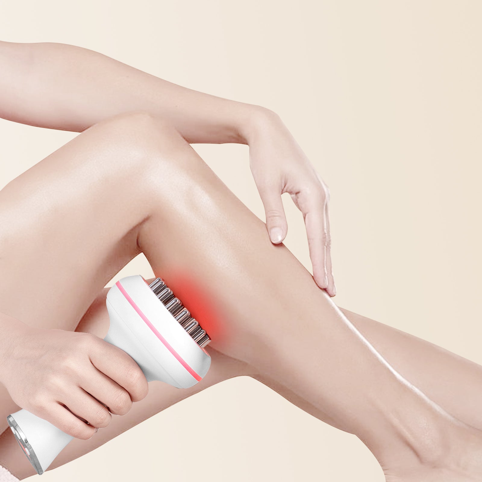 Household Electric Meridian Brush, Deep Tissue Leg, Abdomen, Shoulder & Neck Massager to Relax Muscles