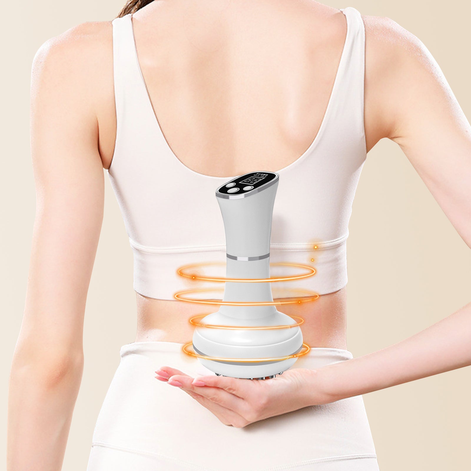 Household Electric Meridian Brush, Deep Tissue Leg, Abdomen, Shoulder & Neck Massager to Relax Muscles