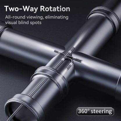 Industrial Rotary Piping Video Endoscope with 360° Articulation Inspection Camera for Car & Smartphone Inspections