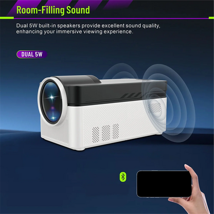 8K Supported 1080P Ultra Short Throw Projector Allwinner H716 Chip BT54 Auto Offset  Electronic Foc 2