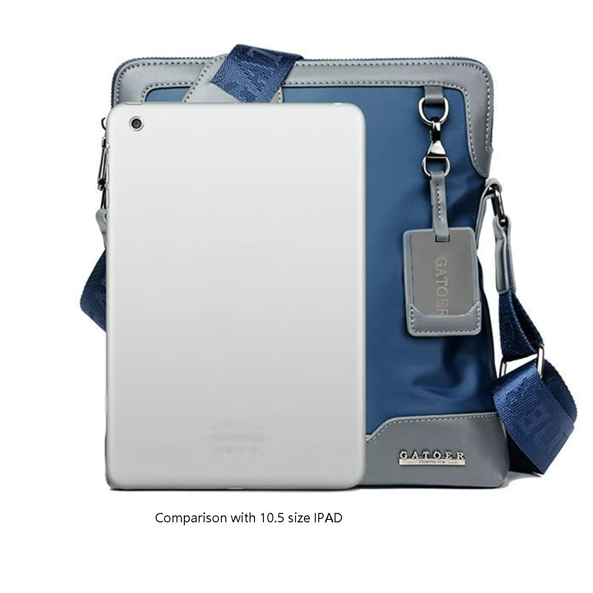 Mens Large Capacity Shoulder Bag  Durable PU Leather Crossbody With Spacious Design 2