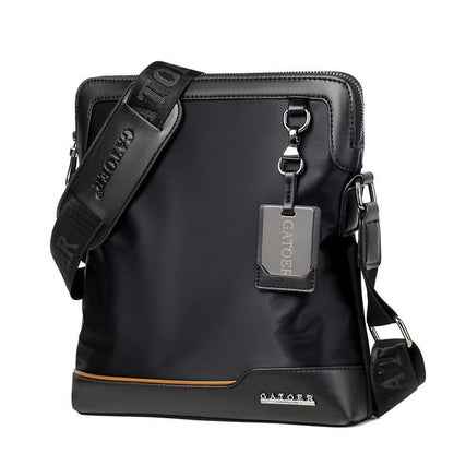 Mens Large Capacity Shoulder Bag  Durable PU Leather Crossbody With Spacious Design 4