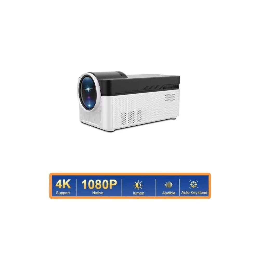 8K Supported 1080P Ultra Short Throw Projector, Allwinner H716 Chip, BT5.4, Auto Offset & Electronic Focus