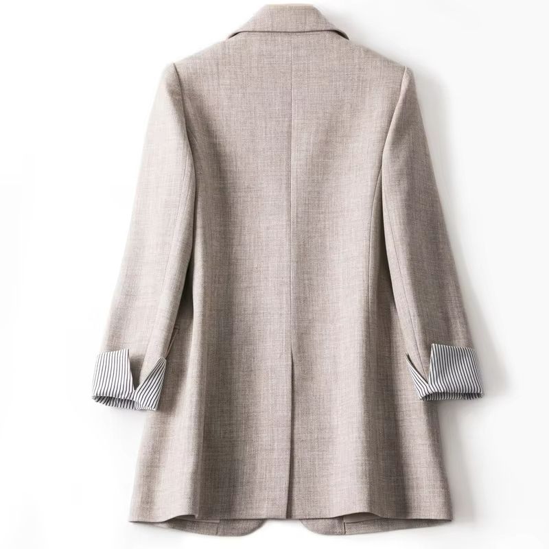 Womens Plaid Blazer  Elegant Office Suit Coat For Work  Casual Wear 1