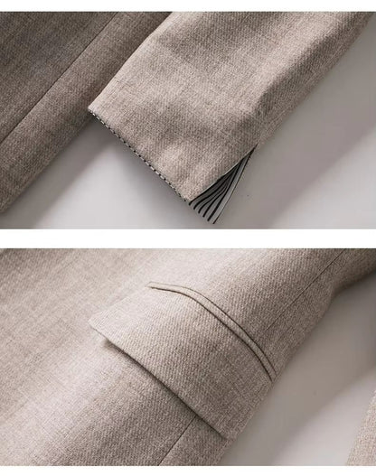 Womens Plaid Blazer  Elegant Office Suit Coat For Work  Casual Wear 5
