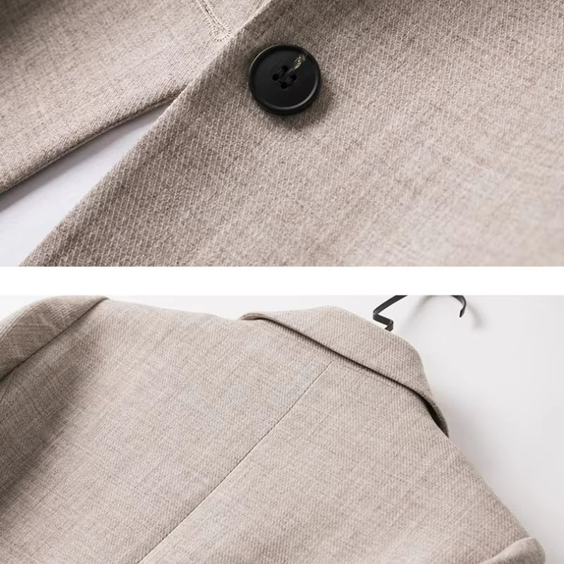 Womens Plaid Blazer  Elegant Office Suit Coat For Work  Casual Wear 6