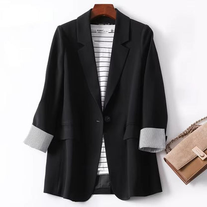 Womens Plaid Blazer  Elegant Office Suit Coat For Work  Casual Wear 8