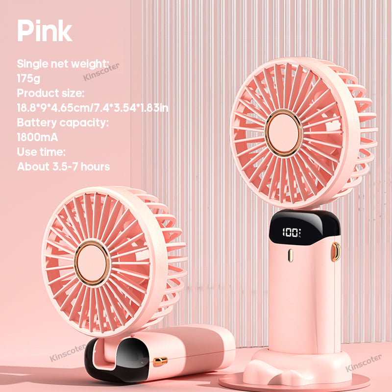 USB Mini Handheld Fan Portable Small Charging Fan With Long Endurance For Desk Dormitory Office Sil 3