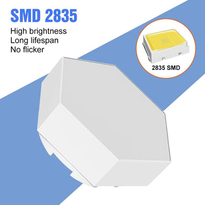 LED Honeycomb Modular Wall Lamp Touch Control Night Light 1