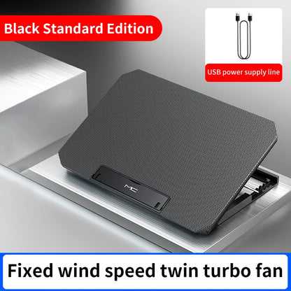 Gaming Laptop Cooler, Pad with LED Screen, Two USB Port, 2600RPM Notebook Stand, Silent Fan for Laptop Cooling