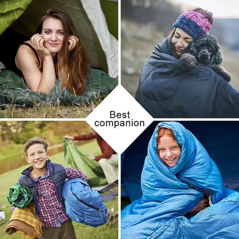 Ultralight Camping Sleeping Bag Waterproof 4 Season, Warm Envelope Backpacking Sleeping Bags for Hiking and Traveling