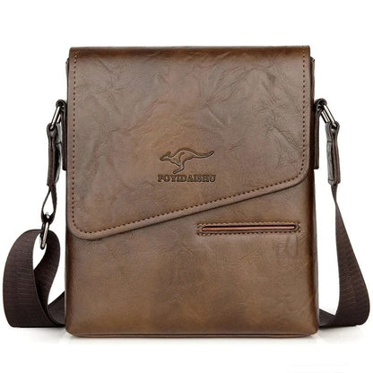 Mens Leather Crossbody Messenger Shoulder Bag 1