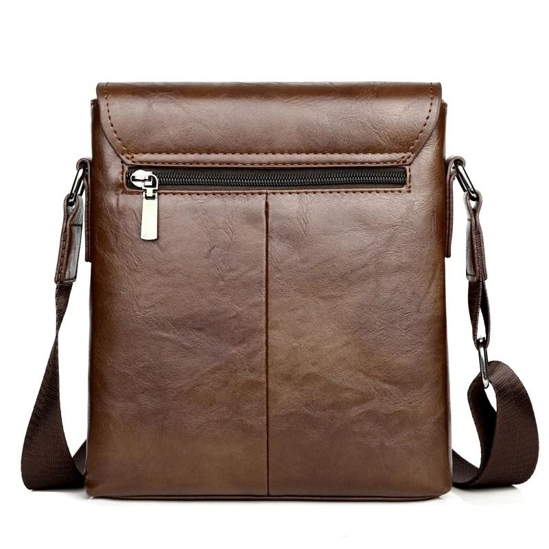 Mens Leather Crossbody Messenger Shoulder Bag 3