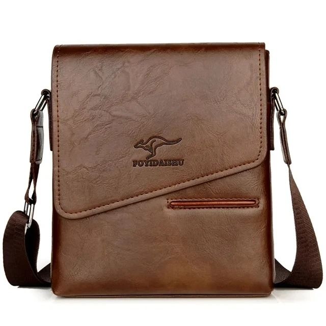 Mens Leather Crossbody Messenger Shoulder Bag 6