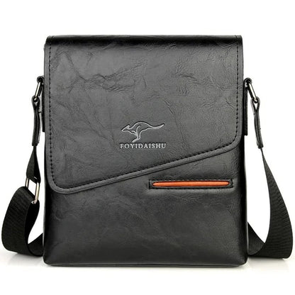 Mens Leather Crossbody Messenger Shoulder Bag 7