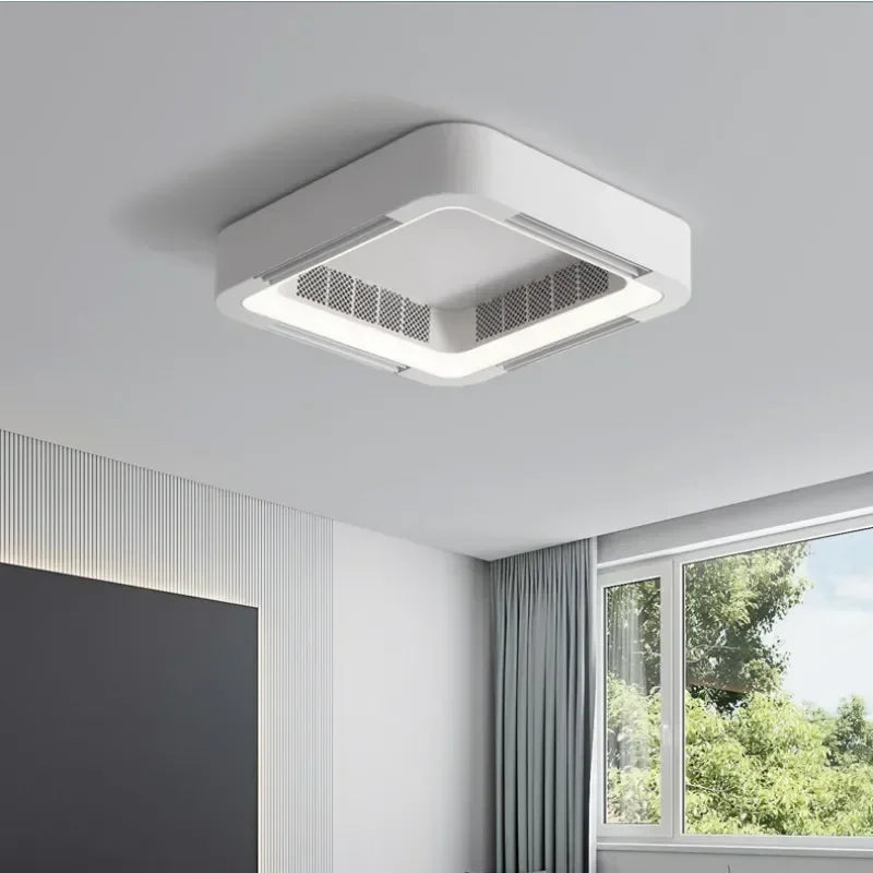 EcoFriendly Invisible Bladeless Ceiling Fan Lamp With LED Light EyeProtecting Circulator For Bedroo 1