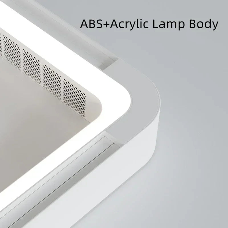 EcoFriendly Invisible Bladeless Ceiling Fan Lamp With LED Light EyeProtecting Circulator For Bedroo 4